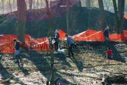 Volunteers planting at Euclid Creek, Ohio