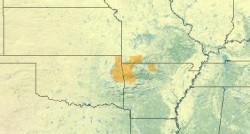 Ozark Big-eared Bat Range