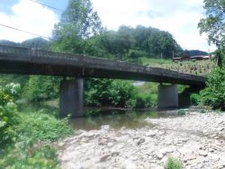 Big Sandy Crayfish Survey Site at Avondale Bridge Over Dry Fork, WV