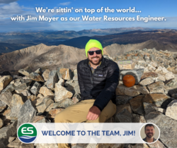EnviroScience Water Resources Engineer Jim Moyer, P.E., atop Grays Peak in Colorado