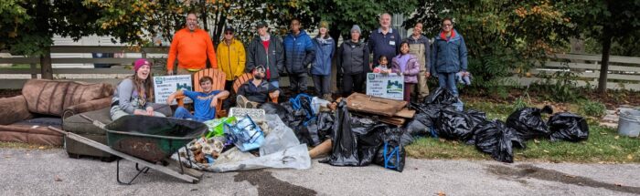 2023 EnviroScience Fall River Cleanup Event - Post Cleanup