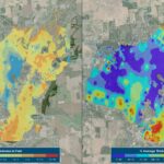 Sediment thickness mapping using bathymetry data for lake GIS analysis.