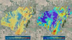 Sediment thickness mapping using bathymetry data for lake GIS analysis.